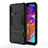 Silicone Matte Finish and Plastic Back Cover Case with Stand T01 for Samsung Galaxy A70E