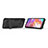 Silicone Matte Finish and Plastic Back Cover Case with Stand T01 for Samsung Galaxy A70E