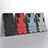 Silicone Matte Finish and Plastic Back Cover Case with Stand T01 for Samsung Galaxy M12