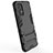 Silicone Matte Finish and Plastic Back Cover Case with Stand T02 for Samsung Galaxy A32 5G