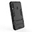 Silicone Matte Finish and Plastic Back Cover Case with Stand T02 for Samsung Galaxy A70E