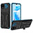 Silicone Matte Finish and Plastic Back Cover Case with Stand YF1 for Realme C20A