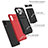 Silicone Matte Finish and Plastic Back Cover Case with Stand YF1 for Samsung Galaxy A02