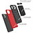 Silicone Matte Finish and Plastic Back Cover Case with Stand YF1 for Samsung Galaxy A03