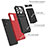 Silicone Matte Finish and Plastic Back Cover Case with Stand YF1 for Samsung Galaxy A32 4G