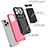 Silicone Matte Finish and Plastic Back Cover Case with Stand YF2 for Apple iPhone 13 Pro Max