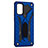 Silicone Matte Finish and Plastic Back Cover Case with Stand YF2 for Samsung Galaxy S20 Plus