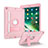 Silicone Matte Finish and Plastic Back Cover Case with Stand YJ1 for Apple iPad 10.2 (2021)