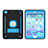 Silicone Matte Finish and Plastic Back Cover Case with Stand YJ1 for Apple iPad Mini