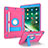 Silicone Matte Finish and Plastic Back Cover Case with Stand YJ2 for Apple iPad 10.2 (2021)