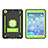 Silicone Matte Finish and Plastic Back Cover Case with Stand YJ2 for Apple iPad Mini 2