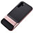 Silicone Matte Finish and Plastic Back Cover Case with Stand Z01 for Huawei P30 Pro New Edition Rose Gold