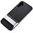 Silicone Matte Finish and Plastic Back Cover Case with Stand Z01 for Huawei P30 Pro Silver