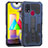 Silicone Matte Finish and Plastic Back Cover Case with Stand ZJ1 for Samsung Galaxy M31