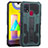 Silicone Matte Finish and Plastic Back Cover Case with Stand ZJ1 for Samsung Galaxy M31