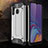 Silicone Matte Finish and Plastic Back Cover Case WL1 for Samsung Galaxy A20