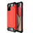 Silicone Matte Finish and Plastic Back Cover Case WL1 for Samsung Galaxy F02S SM-E025F Red