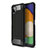 Silicone Matte Finish and Plastic Back Cover Case WL1 for Samsung Galaxy F42 5G Black