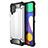 Silicone Matte Finish and Plastic Back Cover Case WL1 for Samsung Galaxy F62 5G Silver