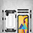 Silicone Matte Finish and Plastic Back Cover Case WL1 for Samsung Galaxy M01