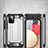 Silicone Matte Finish and Plastic Back Cover Case WL1 for Samsung Galaxy M02s