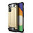 Silicone Matte Finish and Plastic Back Cover Case WL1 for Samsung Galaxy M34 5G Gold