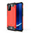 Silicone Matte Finish and Plastic Back Cover Case WL1 for Samsung Galaxy M80S Red