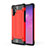 Silicone Matte Finish and Plastic Back Cover Case WL1 for Samsung Galaxy Note 10 Plus 5G Red