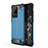 Silicone Matte Finish and Plastic Back Cover Case WL1 for Samsung Galaxy S20 Ultra Blue