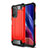 Silicone Matte Finish and Plastic Back Cover Case WL1 for Xiaomi Mi 11i 5G Red