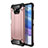 Silicone Matte Finish and Plastic Back Cover Case WL1 for Xiaomi Poco X3 Pro Rose Gold