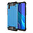 Silicone Matte Finish and Plastic Back Cover Case WL1 for Xiaomi Redmi 9i Blue