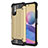 Silicone Matte Finish and Plastic Back Cover Case WL1 for Xiaomi Redmi Note 10 5G Gold