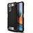 Silicone Matte Finish and Plastic Back Cover Case WL1 for Xiaomi Redmi Note 10 Pro Max Black