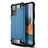 Silicone Matte Finish and Plastic Back Cover Case WL1 for Xiaomi Redmi Note 10 Pro Max Blue