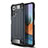 Silicone Matte Finish and Plastic Back Cover Case WL1 for Xiaomi Redmi Note 10 Pro Max Navy Blue