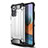 Silicone Matte Finish and Plastic Back Cover Case WL1 for Xiaomi Redmi Note 10 Pro Max Silver