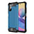 Silicone Matte Finish and Plastic Back Cover Case WL1 for Xiaomi Redmi Note 11 SE 5G Blue