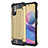 Silicone Matte Finish and Plastic Back Cover Case WL1 for Xiaomi Redmi Note 11 SE 5G Gold