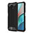 Silicone Matte Finish and Plastic Back Cover Case WL1 for Xiaomi Redmi Note 9T 5G Black
