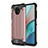 Silicone Matte Finish and Plastic Back Cover Case WL1 for Xiaomi Redmi Note 9T 5G Rose Gold