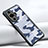 Silicone Matte Finish and Plastic Back Cover Case XD1 for Huawei Nova 11 Blue