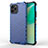 Silicone Transparent Frame Case Cover 360 Degrees AM1 for Huawei Enjoy 50z Blue