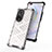 Silicone Transparent Frame Case Cover 360 Degrees AM1 for Huawei Honor 50 Pro 5G