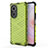 Silicone Transparent Frame Case Cover 360 Degrees AM1 for Huawei Honor 50 SE 5G Green