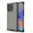 Silicone Transparent Frame Case Cover 360 Degrees AM1 for Huawei Honor 60 SE 5G Black