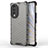 Silicone Transparent Frame Case Cover 360 Degrees AM1 for Huawei Honor 80 5G Black