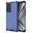 Silicone Transparent Frame Case Cover 360 Degrees AM1 for Huawei Honor V40 5G Blue