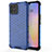 Silicone Transparent Frame Case Cover 360 Degrees AM1 for Huawei Nova 8 SE 4G Blue