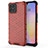 Silicone Transparent Frame Case Cover 360 Degrees AM1 for Huawei Nova 8 SE 4G Red